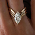 Drop Crown Gold Ring